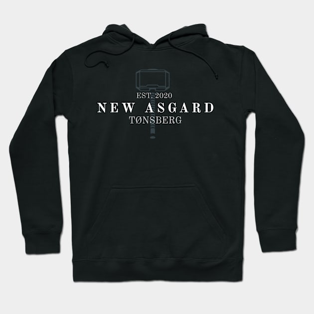 New Asgard (White) Hoodie by winstongambro